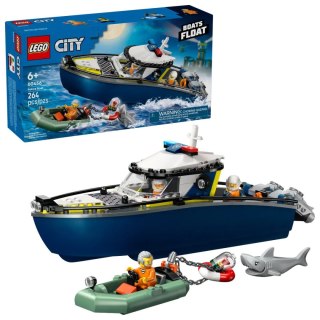 Klocki konstrukcyjne City Pościg łodzią policyjną Lego (60456)
