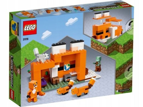 Klocki konstrukcyjne Minecraft siedlisko lisów Lego (21178)