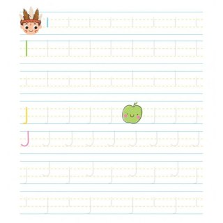 Książka dla dzieci Uczę się pisać literki. Książka z rowkami. Wzory 3D