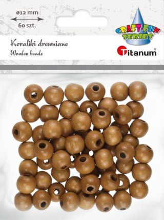 Ozdoba drewniana Craft-Fun Series Korale drewniane w kolorze ciemnobrązowym Titanum (25KBZ006)