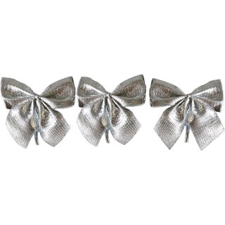 Ozdoba materiałowa Craft-Fun Series kokardy srebrne Titanum (19YH30-1)