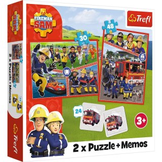 Puzzle Strażak Sam 2w1 el. Trefl (93334)