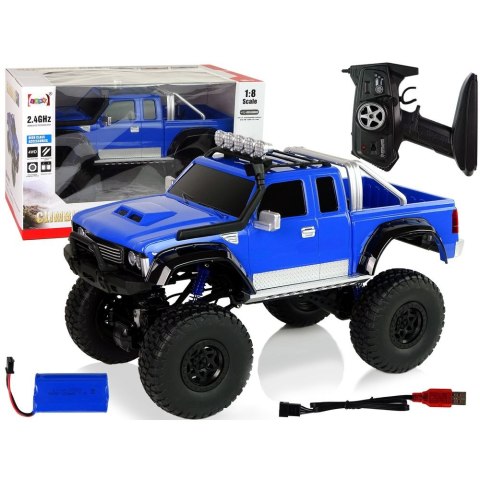 Samochód Off- Road R/C 2.4G Climbing Car 1:8 niebieski Lean (9936)