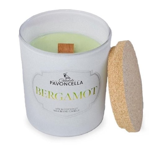 Świeczka ozdobna Classico Bergamot biała 135 g Pavoncella (5906492907016)