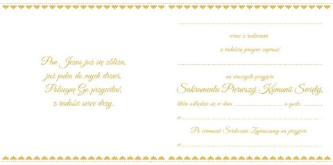 Zaproszenie KW Komunia HOSTIA Henry (5905701485444)