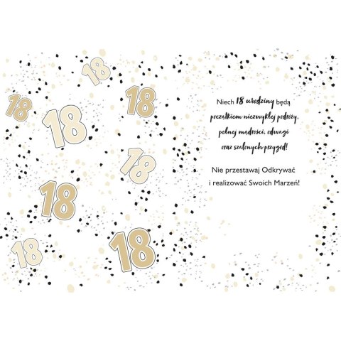 Kartka składana Karnet A5 18 GLAMOUR WHITE A5 Henry (5905701485741)