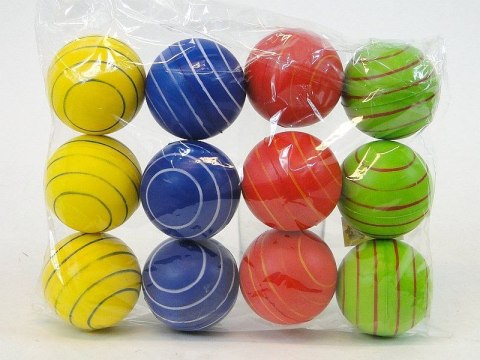 Piłeczka piankowa miękkie, śred.6cm, opak 12szt Adar (193581)