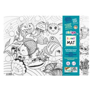 Podkład na biurko FUNNY MAT TRANSPARENT RYBKI sfu1064 polipropylen PP [mm:] 335x480 Strigo (8681379310642)