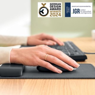 Podkładka pod mysz ergo ciemno szara szary Leitz (65170089)