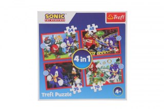 Puzzle Sonic 4w1 Przygody Sonica 4w1 el. Trefl (34625)