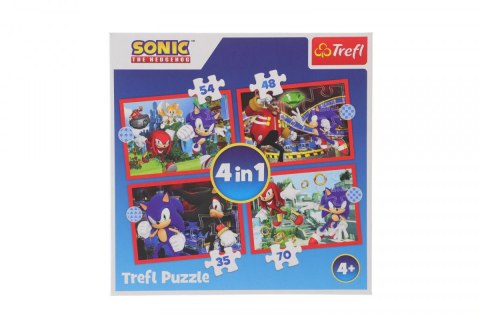 Puzzle Sonic 4w1 Przygody Sonica 4w1 el. Trefl (34625)