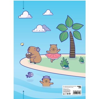 Teczka kartonowa na gumkę Kapibary, A4 różne Happy Color (HA 7621 2431-YU2)