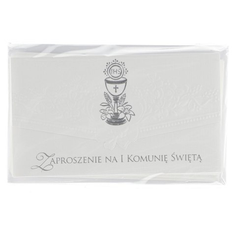 Zaproszenie komunia biała Merigraf (5902221800092)