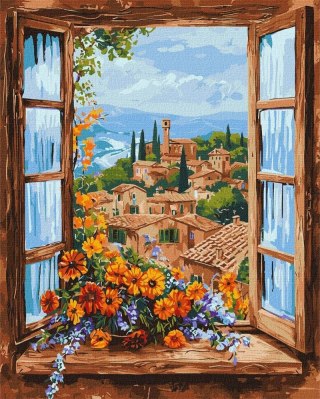 Zestaw kreatywny Malowanie Po Numerach 40x50 cm cudowny krajobraz Ideyka (IY-KH3278)