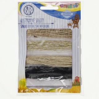 Zestaw kreatywny sznurki rustykalne sploty Astra Creativo