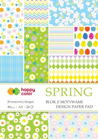 Zeszyt papierów kolorowych A5 80g 20k Happy Color (HA 3808 1520-S20)