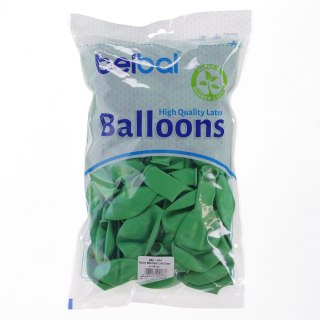 Balon gumowy pastelowy 100 szt zielony 12cal Partydeco