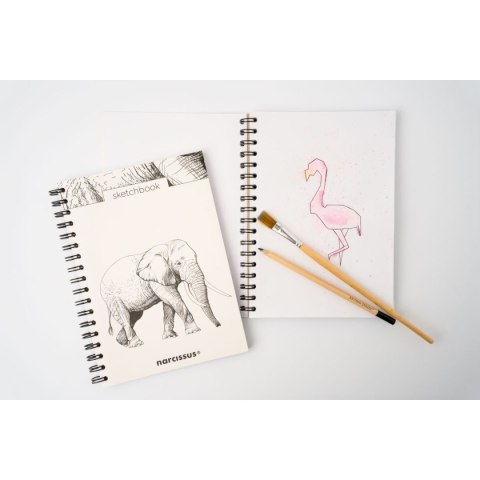 Blok artystyczny szkicownik królik B5 120g 60k Narcissus