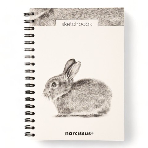 Blok artystyczny szkicownik królik B5 120g 60k Narcissus