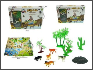 Figurka Zwierzęta dzikie z matą z grą Hipo (H13506)