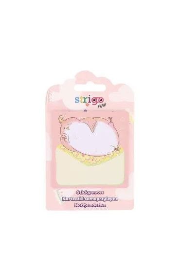 Notes samoprzylepny (karteczki) sampoprzylepne różowe różowe 200k [mm:] 73x73 Strigo (SSN056)