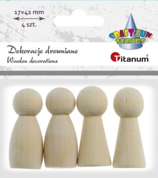 Ozdoba drewniana Craft-Fun Series figurki/pionki Titanum (178258X)