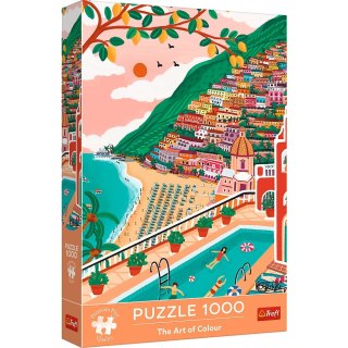 Puzzle The Art of Colour Premium Plus Positano, Włochy 1000 el. Trefl (10895)