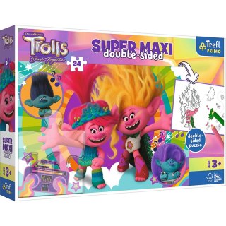 Puzzle Universal Trolls 3 Wesoły dzień Trolli 24 el. Trefl (41017)