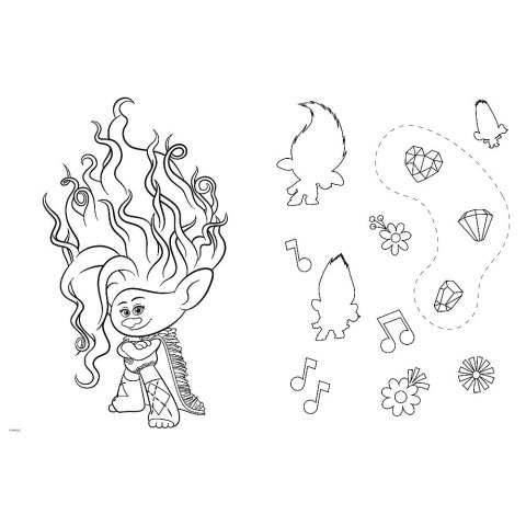 Puzzle Universal Trolls 3 Wesoły dzień Trolli 24 el. Trefl (41017)