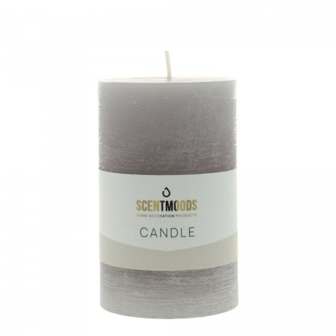 Świeca pieńkowa 6,3X10cm w kolorze Grey szara śr. 60mm Pavoncella (8720935401391)