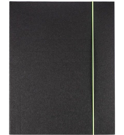 Teczka kartonowa na gumkę A4 czarna 350g Kreativ (120-1981)