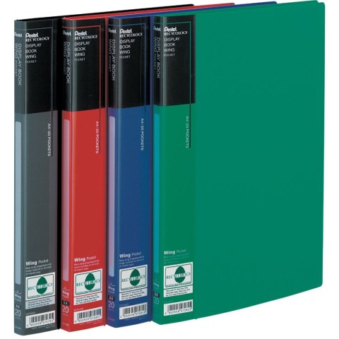 Teczka ofertowa Wing A4 kolor: niebieski 20 kieszeni Pentel