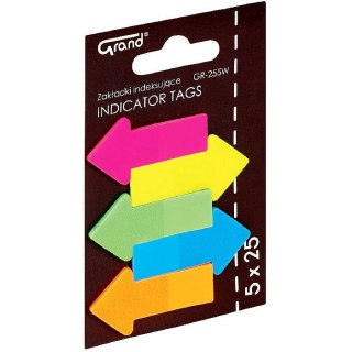 Zakładki indeksujące Strzałki 125k [mm:] 45x23 Grand (GR-255W)
