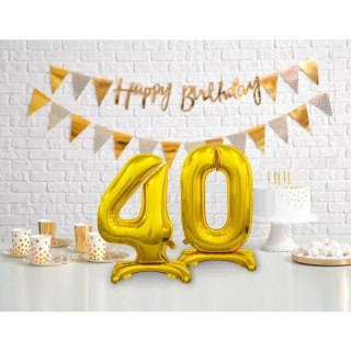 Balon gumowy Beauty&Charm cyfra stojąca złota złota Godan (BC-ASZ4)