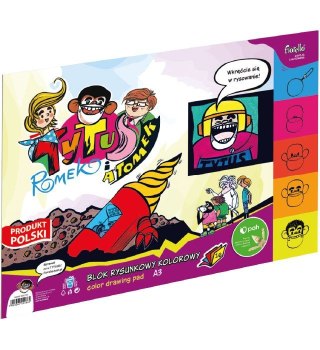 Blok rysunkowy Tytus Romek I Atomek A3 kolorowy 16k Fiorello (150-1461)