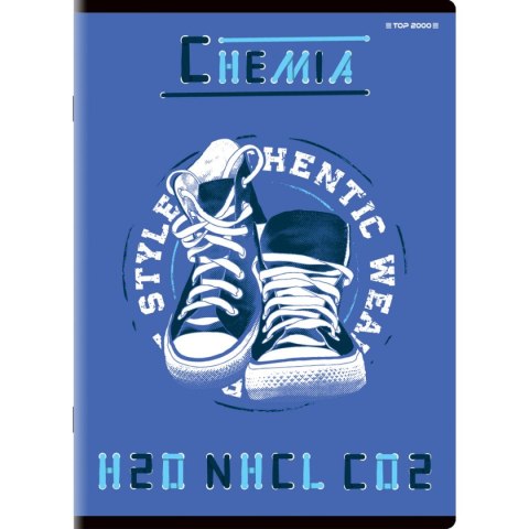 Brulion tematyczny chemia A5 80k. 70g krata Top 2000 (400132314)