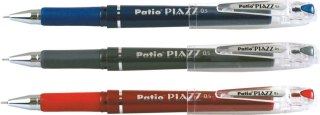 Długopis żelowy Piazz wkład niebieski 0,5mm Patio (18272)
