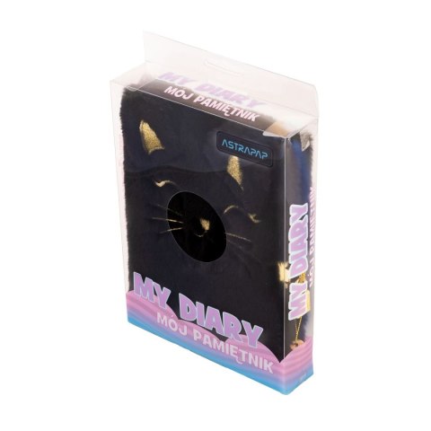 Pamiętnik Fluffy Kitty Black A5 Astrapap (101025001)