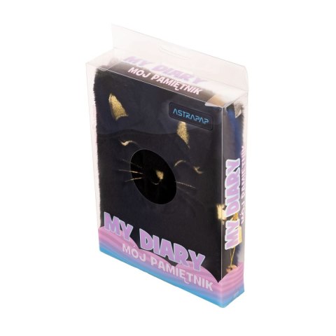 Pamiętnik Fluffy Kitty Black A5 Astrapap (101025001)
