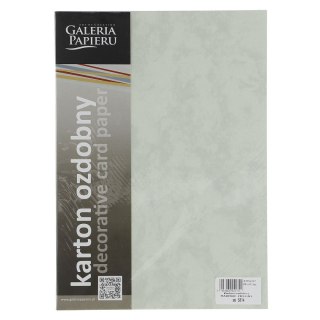 Papier ozdobny (wizytówkowy) marmur A4 zielony 220g Argo (205314)