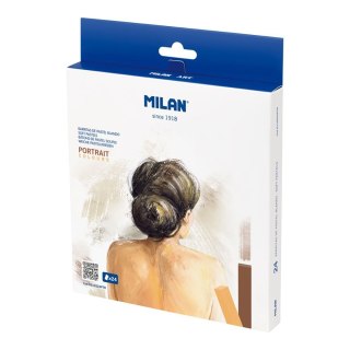 Pastele suche miękkie portertowe kolory 24 kol. Milan (6110224PTR)