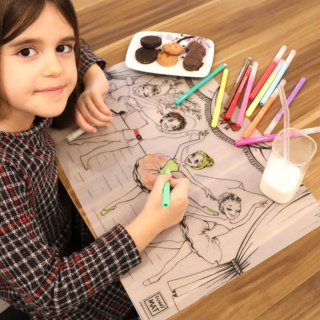 Podkład na biurko FUNNY MAT WHITE TANCERZE SFU1037 polipropylen PP [mm:] 335x480 Strigo (8681379310376)