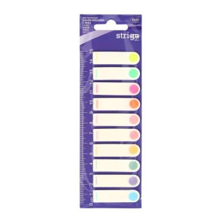 Zakładki indeksujące łapki 12X44MM 10 KOL 5905658810566 [mm:] 12x44 Strigo (SSN038)
