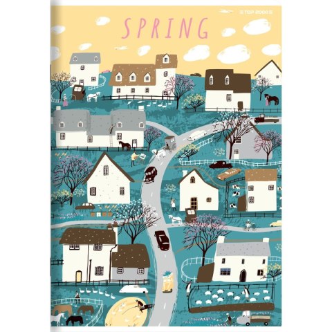 Zeszyt megamix A5 32k. 70g podwójna linia kolor Top 2000 (400168881)