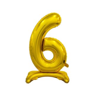 Balon gumowy Beauty&Charm cyfra stojąca złota złota 30cal Godan (BC-ASZ6)