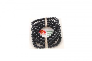 Bransoletka bransoletka onyks mat poczwórny 6mm Mol