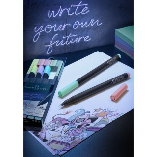 Cienkopis pastelowy wkład mix 0,4mm 5kol. Faber Castell (151602 FC)