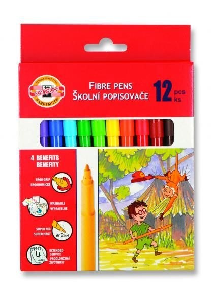 Flamaster 12 kol. Koh-I-Noor