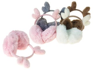 Gadżet nauszniki pluszowe, z rogami renifera; 20x14cm. . Adar (327771)