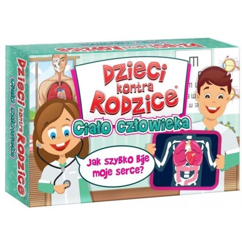 Gra karciana Dzieci kontra rodzice ciało człowieka Kangur